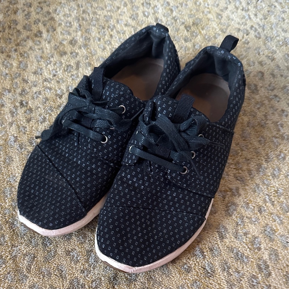 Toms black Patterned Sneakers